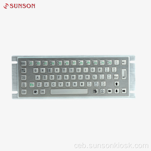 Industrial Metal Keyboard nga adunay Touch Pad
